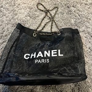 Chanel beach / travel mesh bag . Previously bought on posh